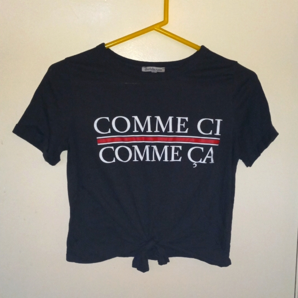 Charlotte Russe Crop Top Tie